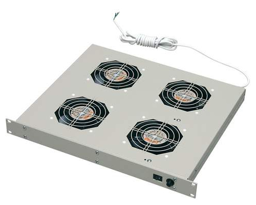 Модуль вентиляторный 19 дюймовый 380 mm 6 вентиляторов серый