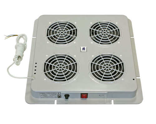 Модуль вентиляторный потолочный 380 x 380 мм 4 вент. пластиковый цвет черный