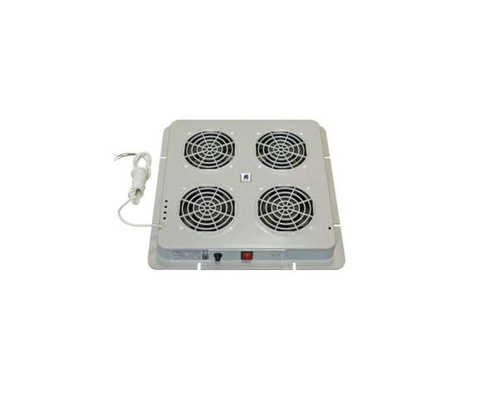 Модуль вентиляторный потолочный 380 x 380 мм 4 вентилятора пластиковый с термостатом