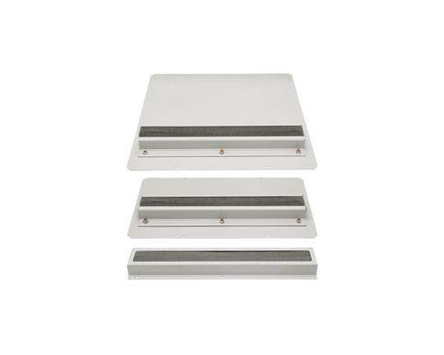 Панель (пол потолок) 420 x 420 мм кабельный ввод с губчатым уплотнителем серый