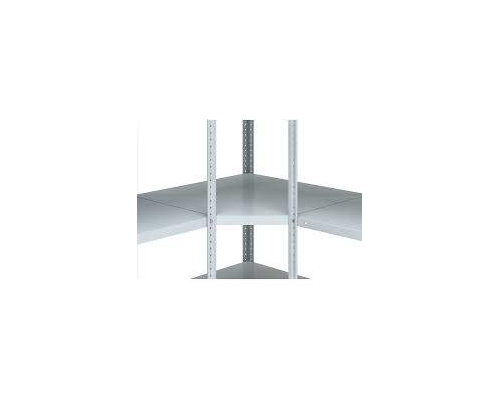 Полка угловая 1U 446 x 250 mm (до 10 кг) цвет серый