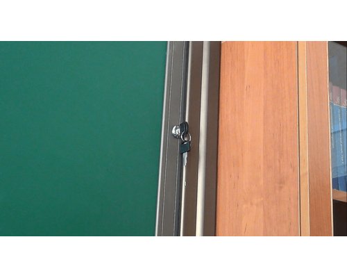 Раздвижная меловая доска на рельсовой системе, 2 рабочие поверхности