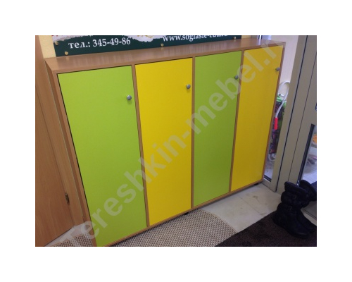 Шкаф для одежды в детский сад 1 2-х 3-х 4-х 5-ти местный