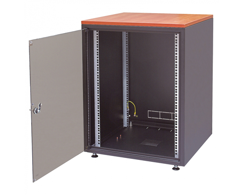 Шкаф напольный 18U SJB SILENT 18U 871x600х600мм стальная дверь черный