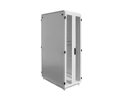 Шкаф напольный 19дюйм 42U 1963х800х1000мм (ВхШхГ)перед и задн двери сталь серый