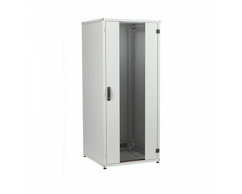 Шкаф напольный 19дюйм 45U 2096х800х1200мм (ВхШхГ)дверь стекл с бок вставк черный