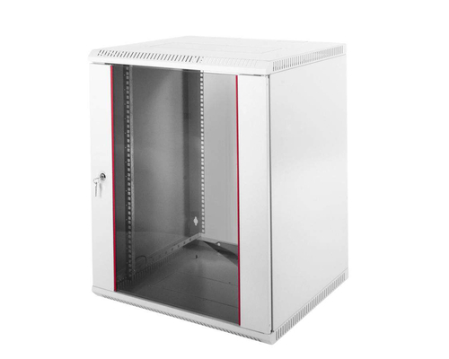 Шкаф напольный 19дюйм 45U 2096х800х800мм (ВхШхГ) дверь стекл с бок вставк серый