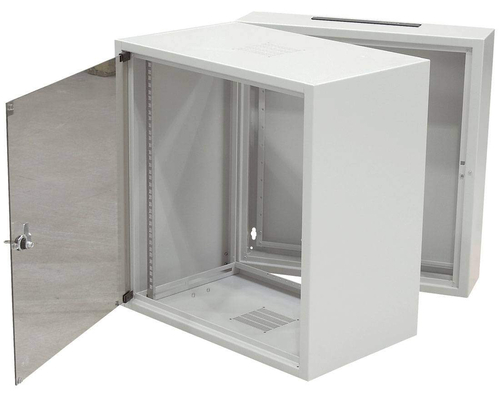Шкаф настенный 19 дюймовый SD2 10U 515x600х500 трехсекционный серый (собранный)