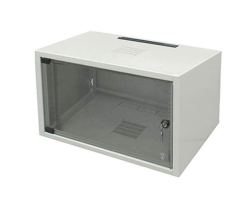 Шкаф настенный 19 дюймовый SJ2 18U 871x600х500 серый (собранный)