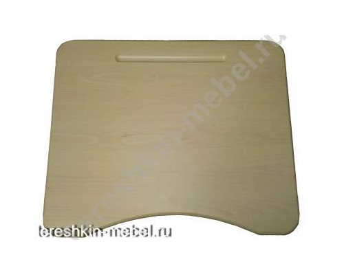 Столешница МДФ эргономичной формы с вырезом со стороны ученика