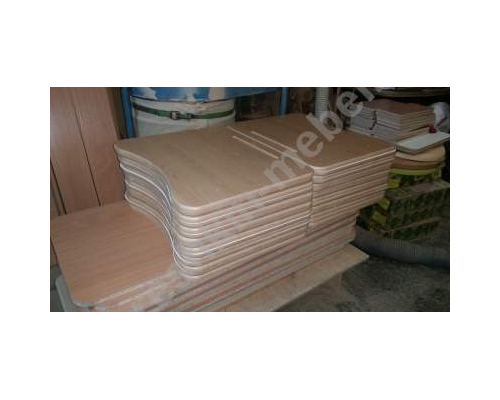 Столешница МДФ эргономичной формы с вырезом со стороны ученика