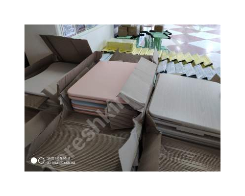 Столешница МДФ эргономичной формы с вырезом со стороны ученика