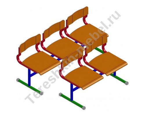 Блок стульев 2-х 3-х местный р. гр. №2 №3 №4 №5 №6 №7