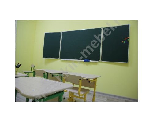 Доска школьная трехэлементная комбинированная