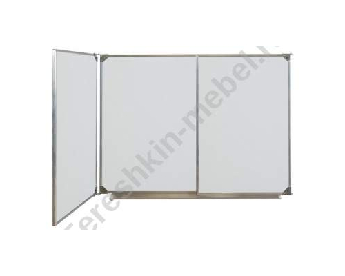 Доска школьная трехэлементная маркер