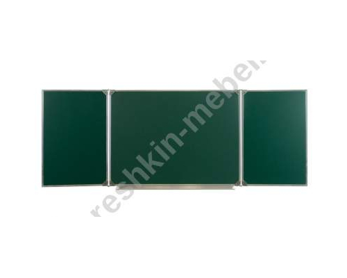 Доска школьная трехэлементная мел