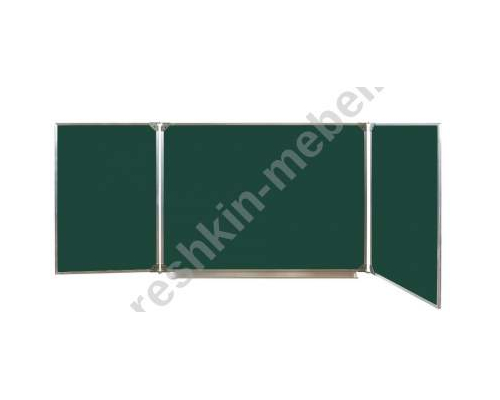 Доска школьная трехэлементная мел