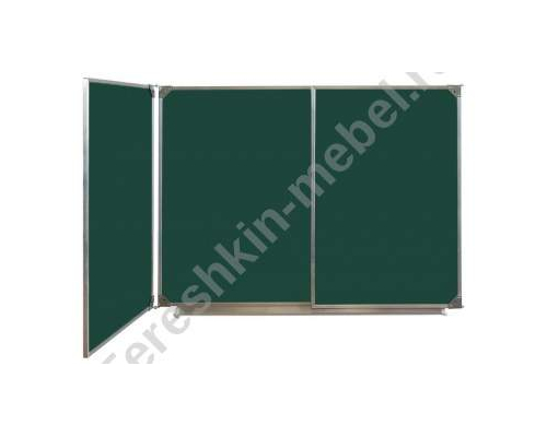 Доска школьная трехэлементная мел