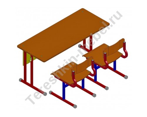 Комплект ученической мебели двухместный р/г 2,3,4,5,6,7 ЛДСП