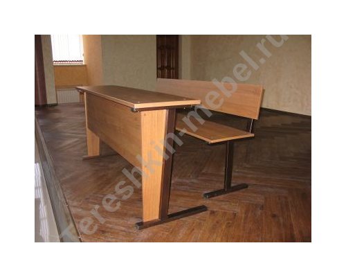 Парта, скамья со спинкой аудиторная