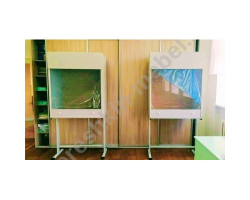 Шкаф демонстрационный вытяжной на металлокаркасе