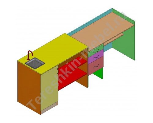 Стол демонстрационный для кабинета химии, физики