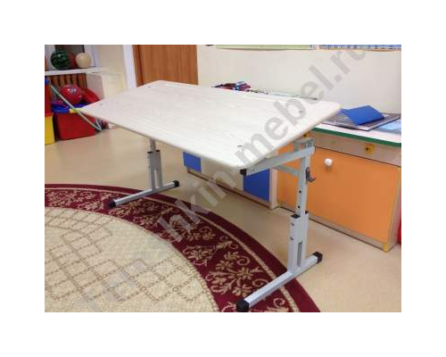 Стол детский двухместный регулируемый по высоте №1-3 и углу наклона столешницы Парта трансформер