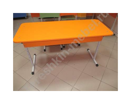 Стол детский двухместный регулируемый по высоте №1-3 и углу наклона столешницы Парта трансформер