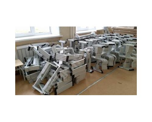 Стол конторка двухместный ученический регулируемый по высоте и углу наклона столешницы №1-3, 2-4, 3-5, 4-6 Столешница полка МДФ