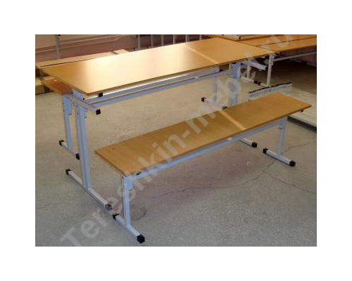 Стол обеденный зоны 6-ти местный под скамью