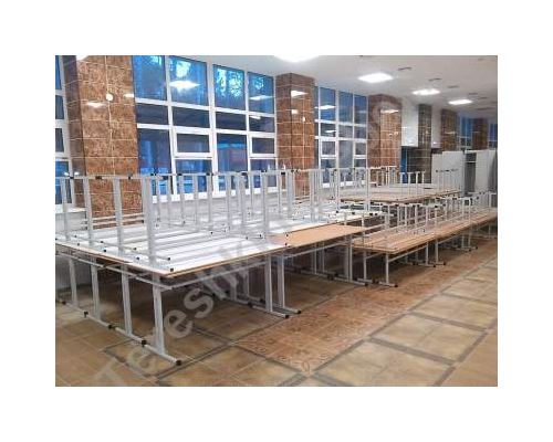 Стол обеденный зоны 6-ти местный под скамью