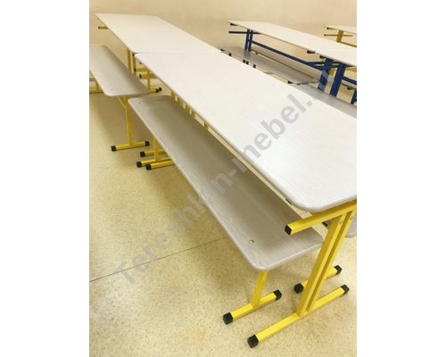 Стол обеденный зоны под скамью со столешницей МДФ