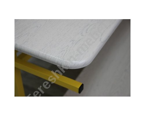 Стол обеденный зоны шестиместный под скамью со столешницей МДФ