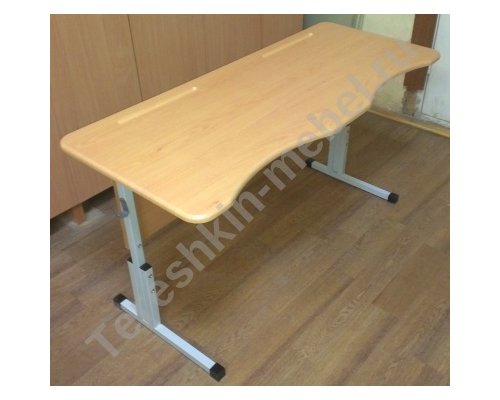 Стол ученический двухместный регулируемый по высоте №2-4 №3-5 №4-6 №5-7 Столешница МДФ эргономичной формы
