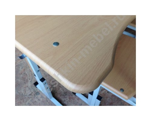 Стол ученический двухместный регулируемый по высоте №2-4 №3-5 №4-6 №5-7 Столешница МДФ эргономичной формы