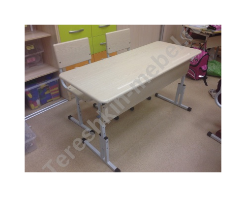 Стол ученический двухместный регулируемый по высоте №2-4 №3-5 №4-6 Столешница МДФ