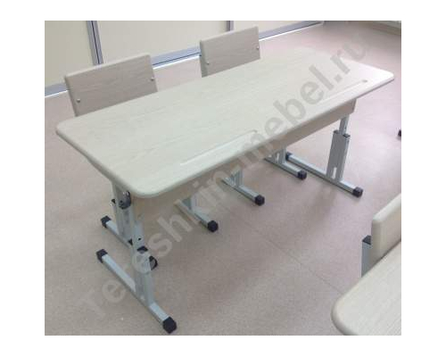 Стол ученический двухместный регулируемый по высоте №2-4 №3-5 №4-6 Столешница МДФ