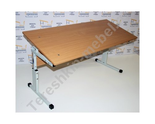 Стол ученический двухместный регулируемый по высоте и углу наклона столешницы №1-3 №2-4 №3-5 №4-6 Парта трансформер с наклоном ТИП 3