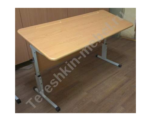 Стол ученический двухместный регулируемый по высоте и углу наклона столешницы №1-3 №2-4 №3-5 №4-6 ТИП 3 Столешница МДФ