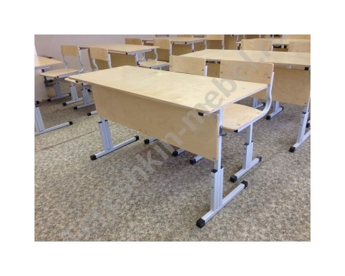 Стол ученический двухместный регулируемый по высоте р.гр. №1-3  №2-4, №3-5, №4-6 №5-7)