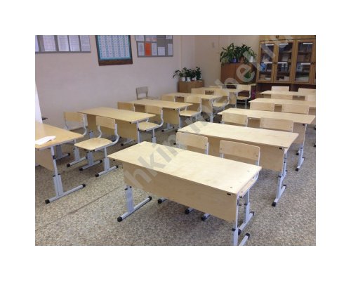 Стол ученический двухместный регулируемый по высоте р.гр. №1-3  №2-4, №3-5, №4-6 №5-7)