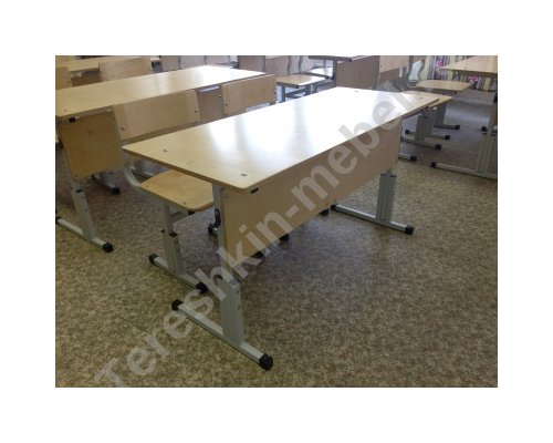 Стол ученический двухместный регулируемый по высоте р.гр. №1-3  №2-4, №3-5, №4-6 №5-7)
