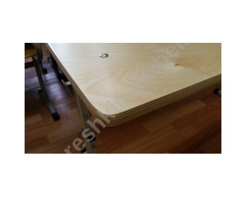 Стол ученический двухместный регулируемый по высоте р.гр. №1-3  №2-4, №3-5, №4-6 №5-7)