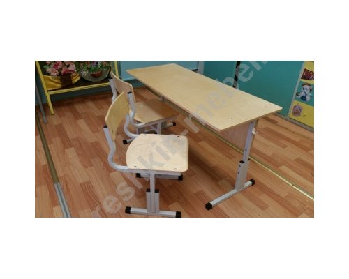 Стол ученический двухместный регулируемый по высоте р.гр. №1-3  №2-4, №3-5, №4-6 №5-7)