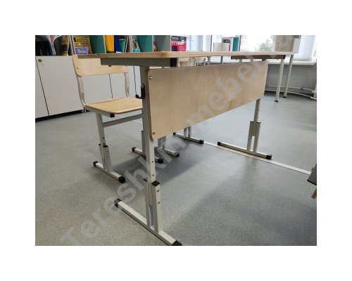 Стол ученический двухместный регулируемый по высоте р.гр. №1-3  №2-4, №3-5, №4-6 №5-7)