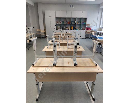 Стол ученический двухместный регулируемый по высоте р.гр. №1-3  №2-4, №3-5, №4-6 №5-7)