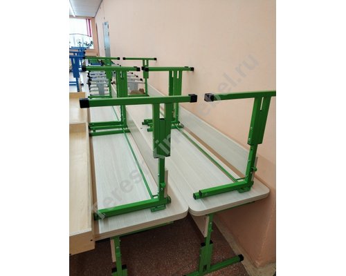 Стол ученический двухместный регулируемый с углом наклона столешницы