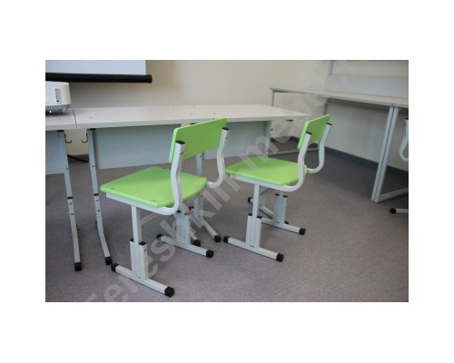 Стол ученический двухместный регулируемый
