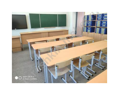Стол ученический двухместный ростовые группы №3,4,5,6,7 Столешница МДФ