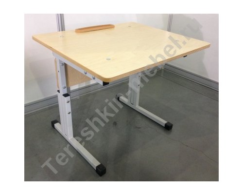 Стол ученический одноместный (№1-3, 2-4, 3-5, 4-6) с регулировкой угла наклона столешницы Фанера